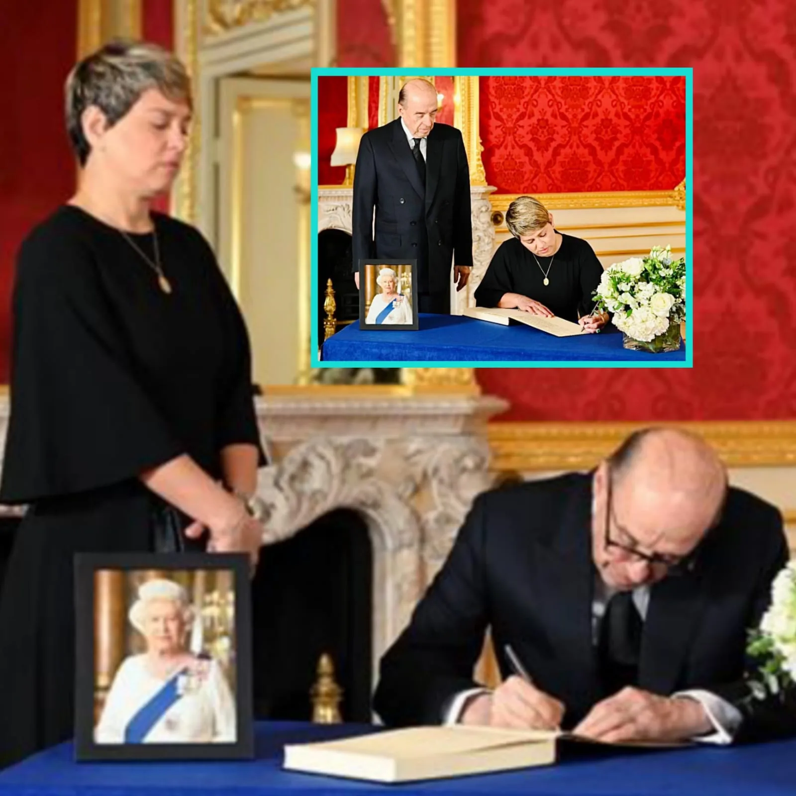 ¿Fin a la polémica?: Tanto Canciller de Colombia como Primera Dama firmaron libro de condolencias de Reina Isabel II