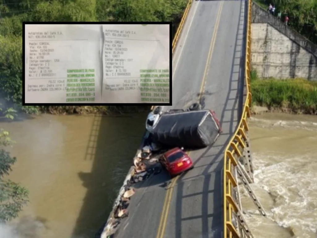 Finalmente aceptaron: Peaje Corozal congelado y otros con rebaja, vía Valle - Quindío por caida del puente Alambrado