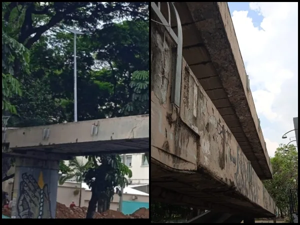 "Lo van a desaparecer": Al puente del HUV se le siguen llevando las barandas, denuncian "ocurrirá algo grave"