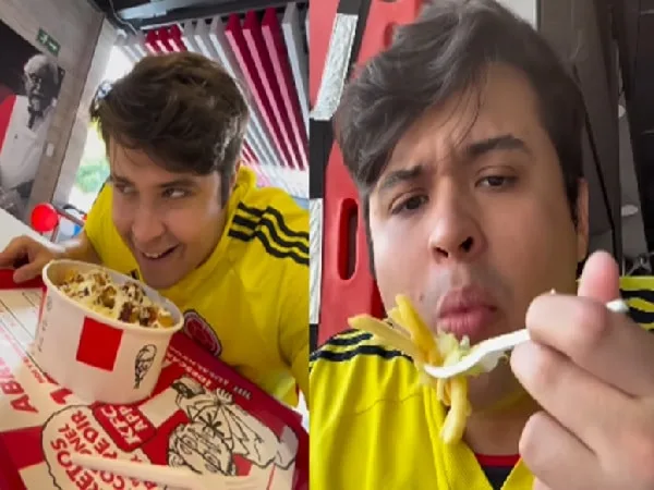 Salchipapa de KFC.
