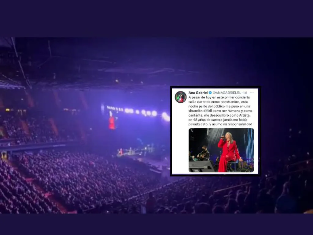 Abuchearon a Ana Gabriel en Los Ángeles, en el concierto habló de política y criticó a AMLO en México