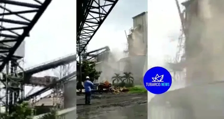 derrumbe de un silo en Barranquilla