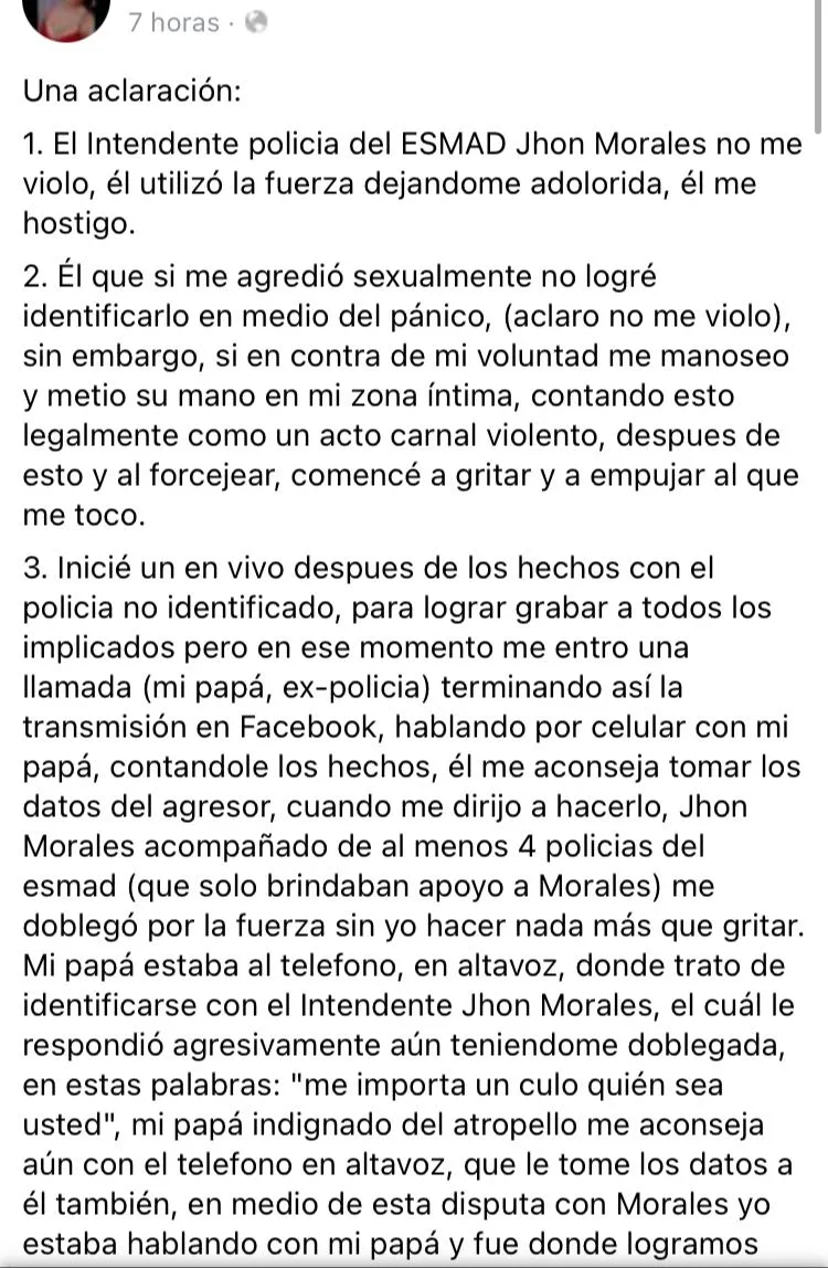Diana abuso sexual Cali