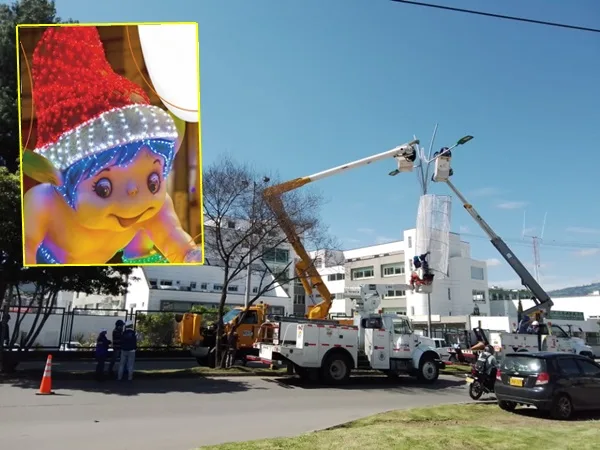 En Pasto se inició con la instalación del alumbrado navideño, iluminarán cerca de 20 puntos