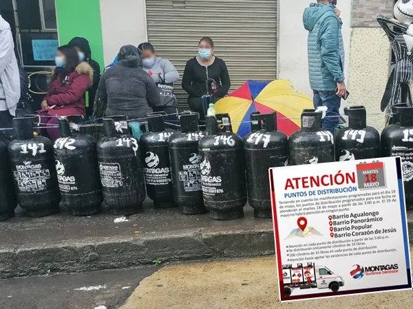 Modificaron el horario de la venta de gas en Pasto y mañana no habrá distribución del insumo