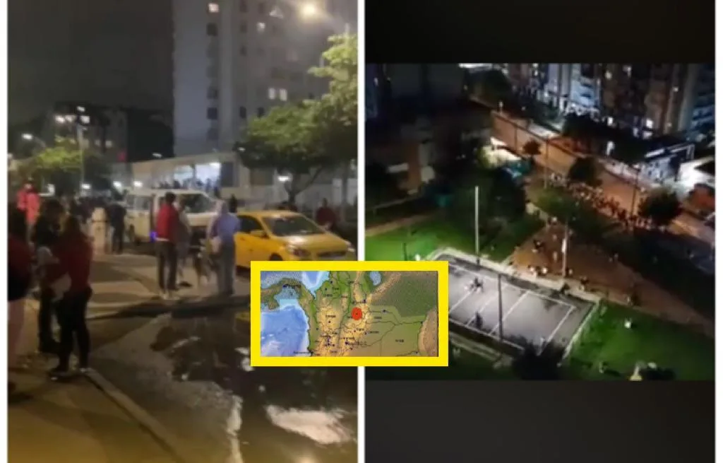 El epicentro fue en Los Santos y se sacudió "fuertemente" Bogotá, la gente salió a las calles