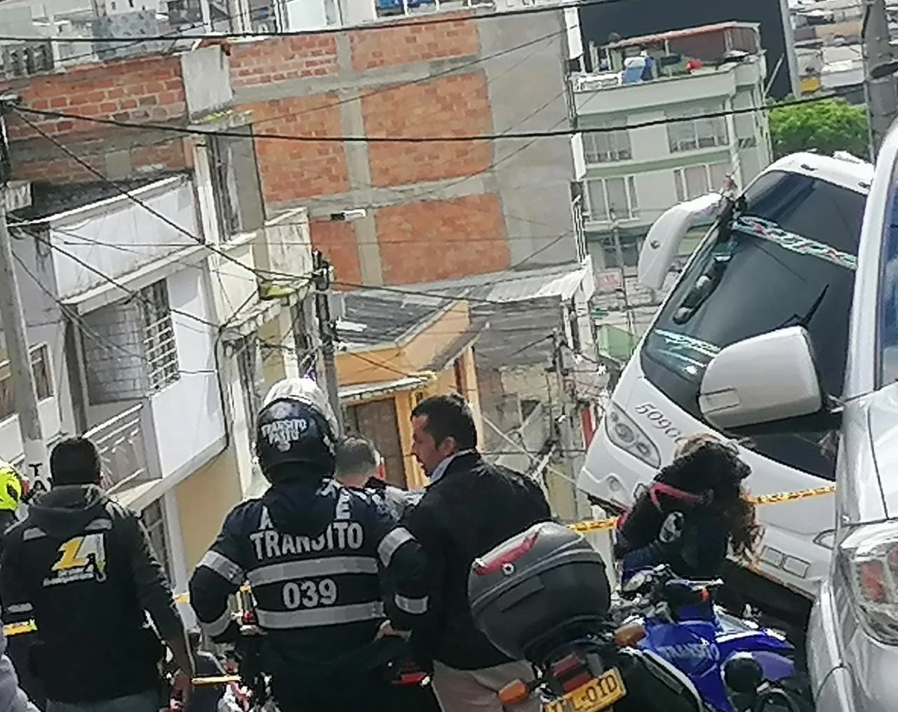 el bus en el sector Aire en Pasto