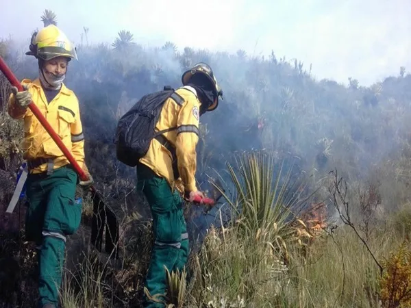 Incendio en Cumbal