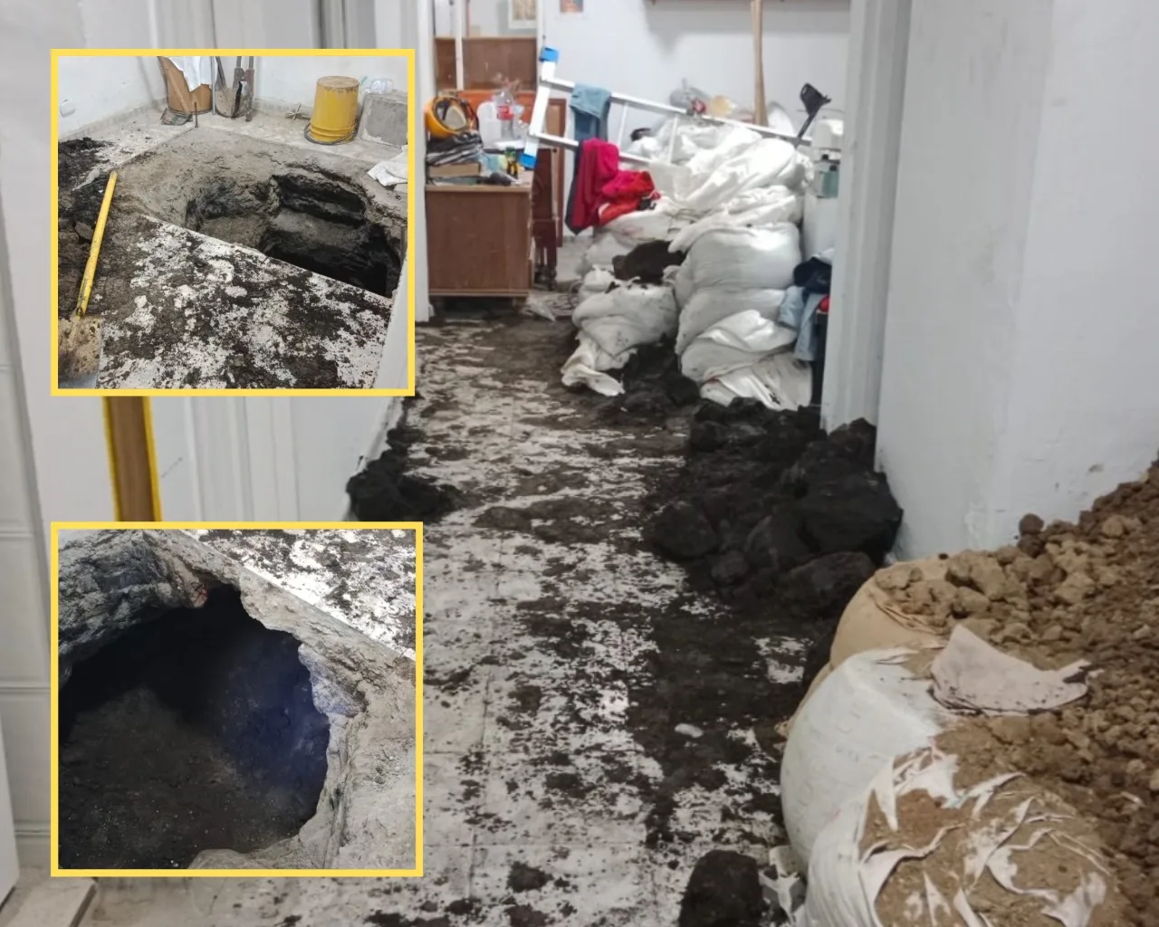 Un susto que se convirtió en una tragedia: cavaba un hueco en su casa, cayó y falleció en Palmira