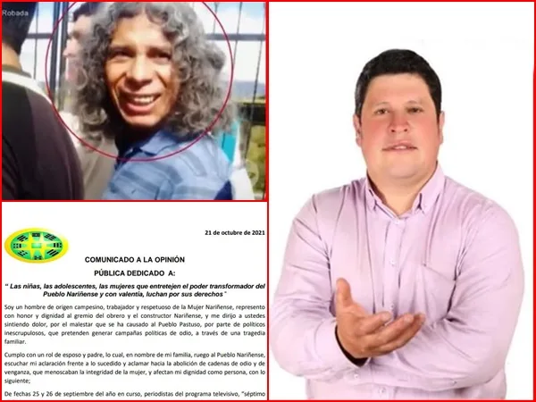 “Pido excusas públicas, por las palabras, si generaron dolor y repudio”, concejal William Urbano por abuso a su sobrina