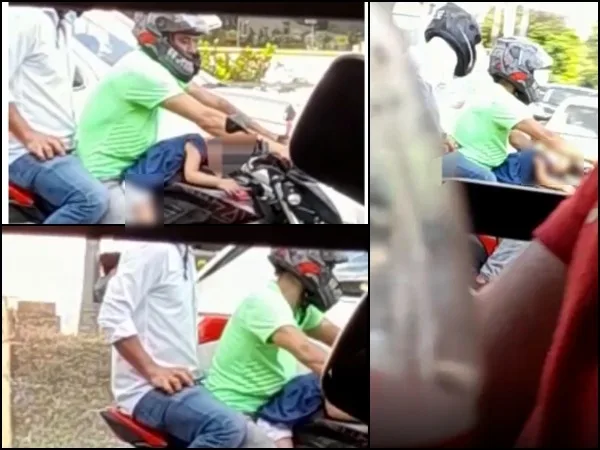 En Ibagué: llevaban sin casco y dormida sobre el tanque de la moto a una niña