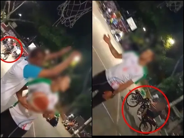 En Ulpiano Lloreda denuncian que motorizados 'invaden' una cancha practicando stunt y temen haya accidente: "hay niños en clase de baloncesto"