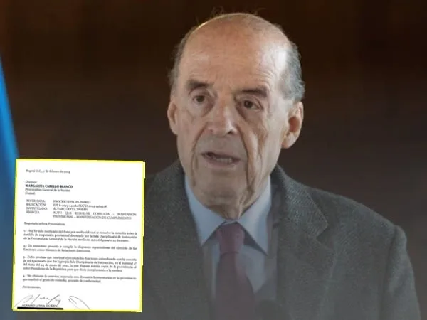 La Procuraduría ordenó la apertura de una nueva investigación disciplinaria contra Álvaro Leyva Durán por el presunto desacato de la medida de suspensión provisional