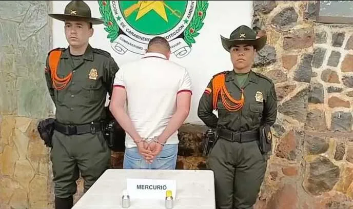 Decomisan dos kilos de mercurio destinados a minería ilegal en la zona rural de Cali