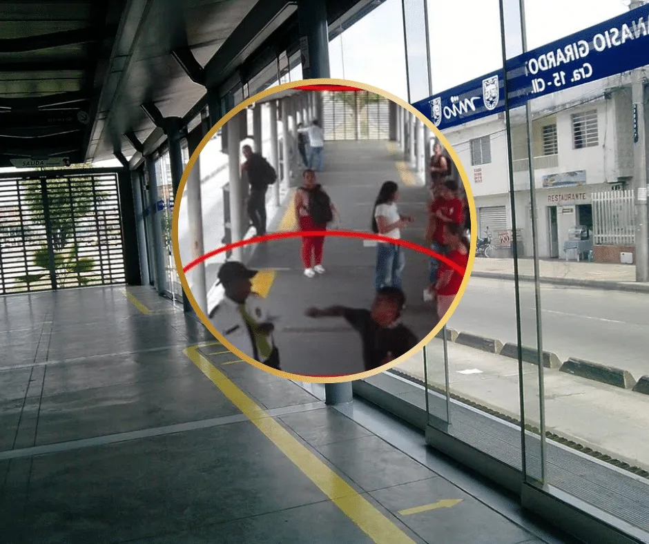 Altercado violento en el MIO: Pelea entre un guarda y un presunto evasor en Cali