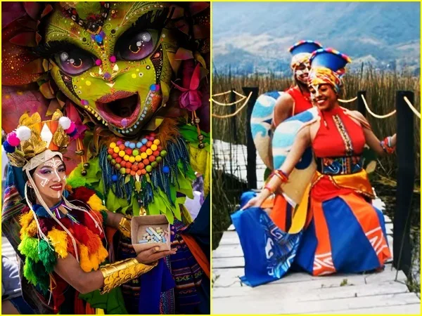 Indoamericanto: la agrupación con más de 200 artistas que engalanan la senda del Carnaval