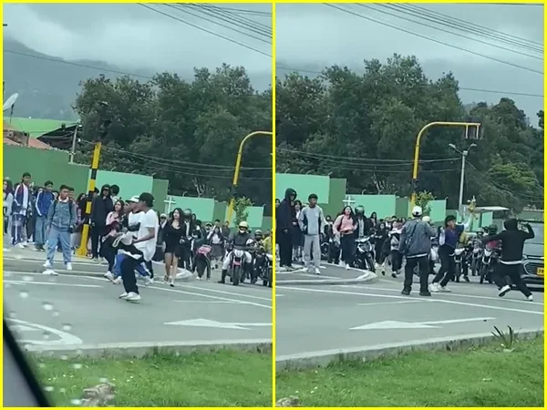 Indignación en Pasto: jóvenes se enfrentaron con cuchillos a las afueras del colegio La Normal