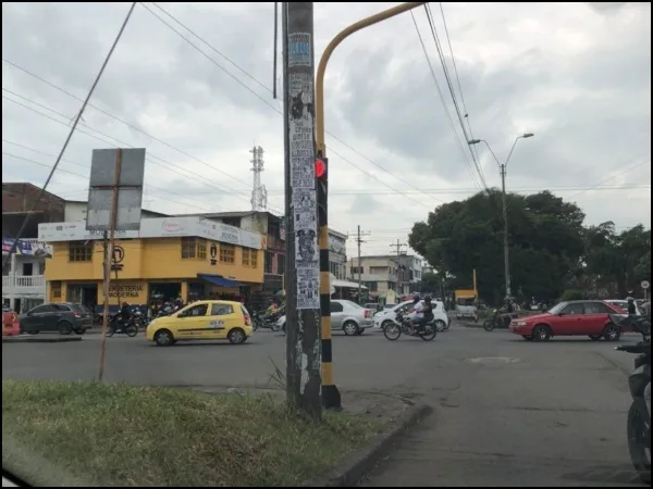 Con postes, árboles o señales de tránsito: conductores denuncian semáforos con obstáculos en Cali