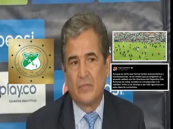 Le "gusta el reto" pero que se calmen, conversaron pero sin acuerdo: Pinto pide a hinchas del Cali no creer chismes