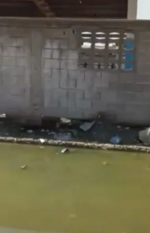 Habitantes de Tasajera en Magdalena denuncian un enorme empozamiento de agua cerca a un colegio