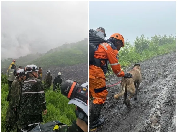Continúa la búsqueda intensiva de cuatro desaparecidos tras el derrumbe en Labranzagrande, Boyacá