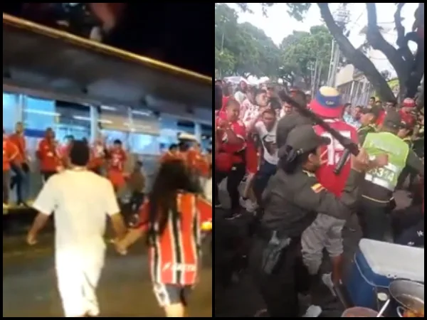 "Muy lindo el clásico, pero pana respeten la ciudad": Tropeles antes del partido y colados en el MIO al finalizar