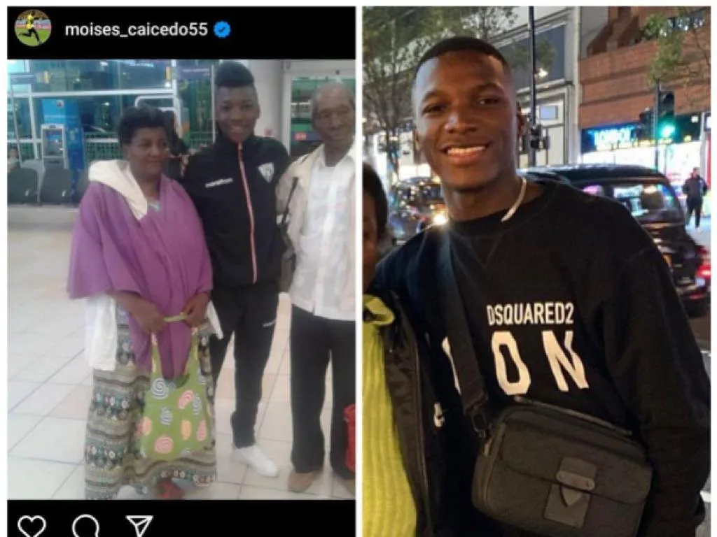 Su madre vendía velas y flores para sostenerlo, ahora Moisés Caicedo se la llevó al Chelsea
