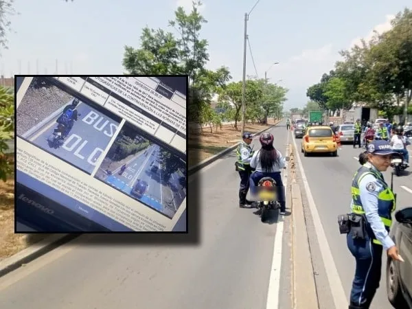 Pese a fotomultas en el carril exclusivo del MÍO, a muchos conductores en Cali les importa poco la sanción