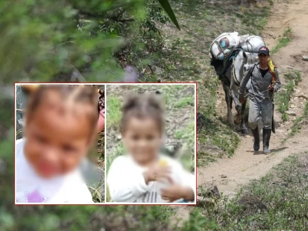 No hay rastro de Eileen Paz, la niña desapareció a pocos metros de sus padres en Roncesvalles, Tolima