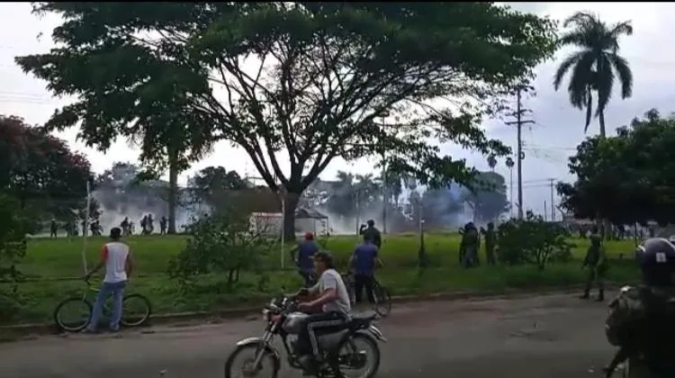 Cavasa y Andrés Sanín en Cali disturbios