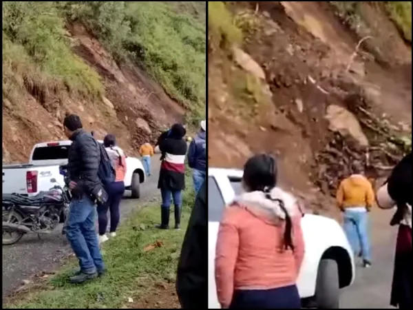 "Se vino toda esa vaina gono$&@": Montaña se desprendió y casi sepulta a viajeros en Balboa - Argelia, Cauca