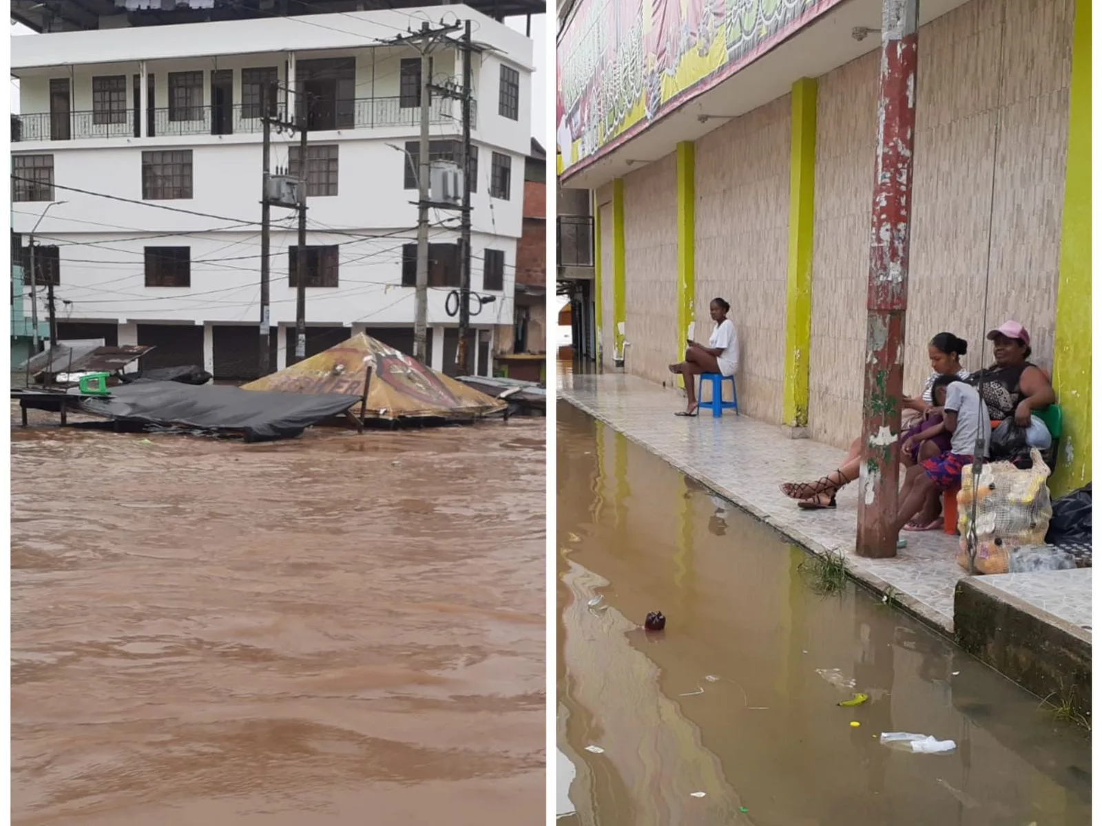 Se repite la historia: Río Telembí volvió a inundar Barbacoas, tres metros subió el caudal