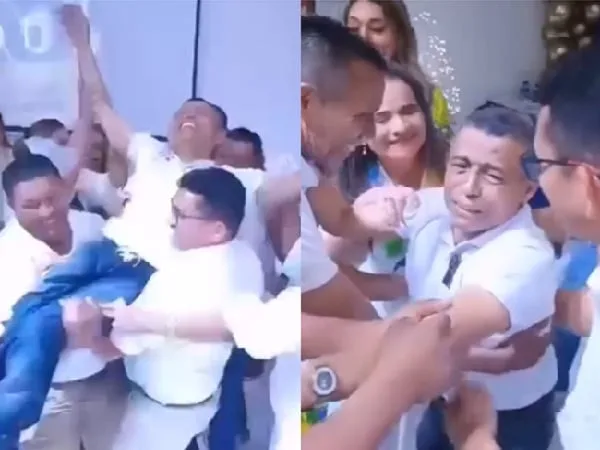 Empresario colombiano regaló 3 casas a tres de sus empleados. Foto: captura de pantalla X @tubarco.news
