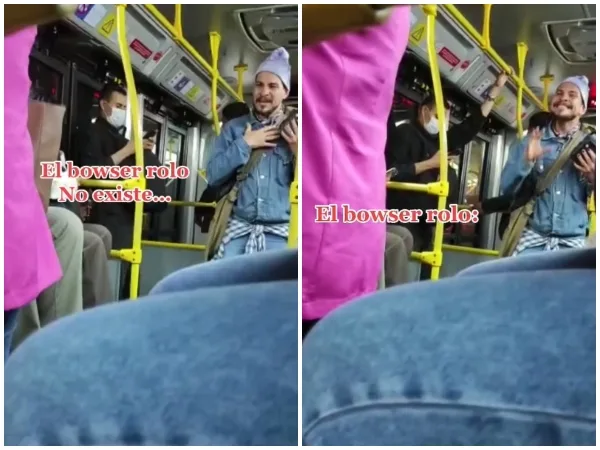 «El Bowser rolo si existe»: Joven interpreta a la perfección «Peaches» en pleno Transmilenio