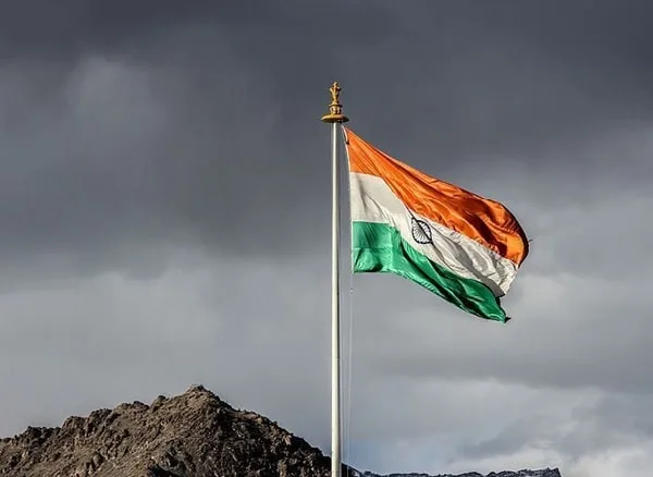 Bandera de la india.