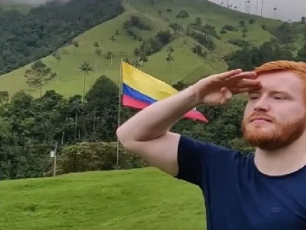 Irlandés en Colombia.
