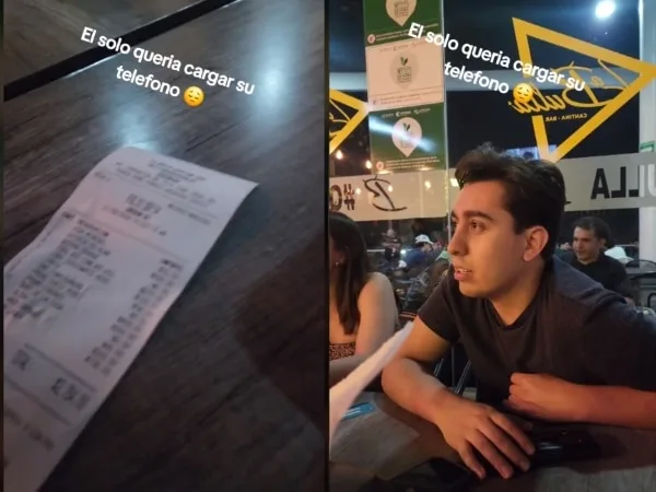 A joven le pidieron un platal por cargar su celular en un restaurante: la insólita tarifa se volvió viral