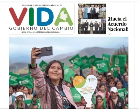 Periódico 'Vida' del Gobierno Petro, ya está listo.