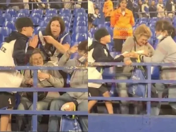 La insólita pelea por una camiseta: una mujer intentó quitársela a un niño en la tribuna