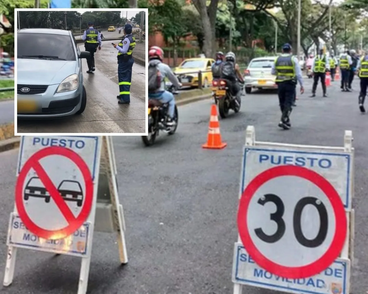 pico y placa de 14 horas en Cali