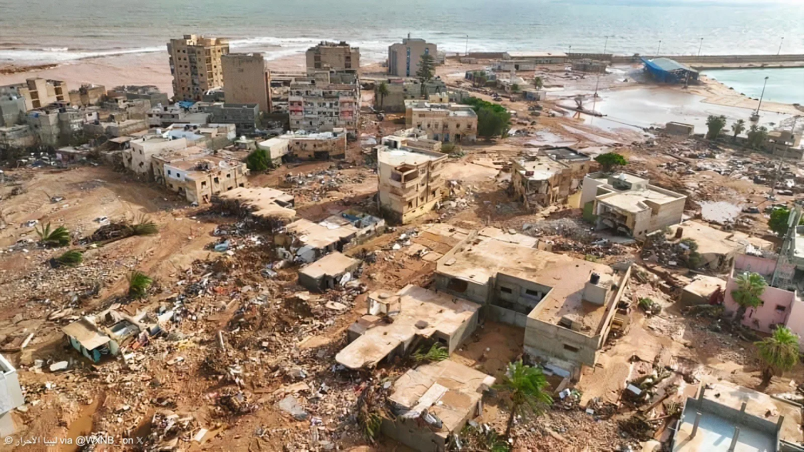 Más de 2000 fallecidos y miles de desaparecidos en Libia, por el paso del ciclón Daniel