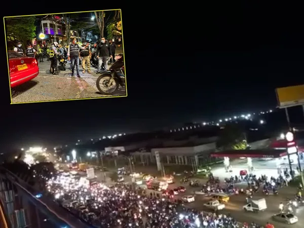 Pese a operativos en Cali, caravanas de motociclistas no faltaron durante la víspera de Halloween