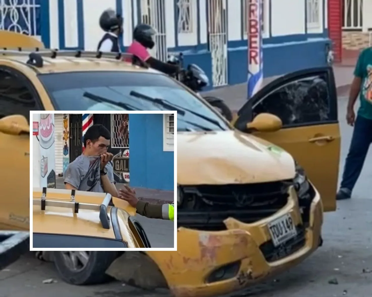 se accidentó, en Barranquilla.