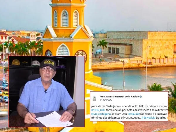 Procuraduría suspende al alcalde de Cartagena, el mandatario apeló el fallo y se mantendrá en el cargo