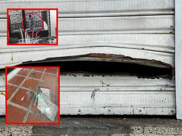 Ni los comerciantes se salvan: en Alameda ladrones intentaron robar tres locales, uno de ellos se quedó sin "caja fuerte"