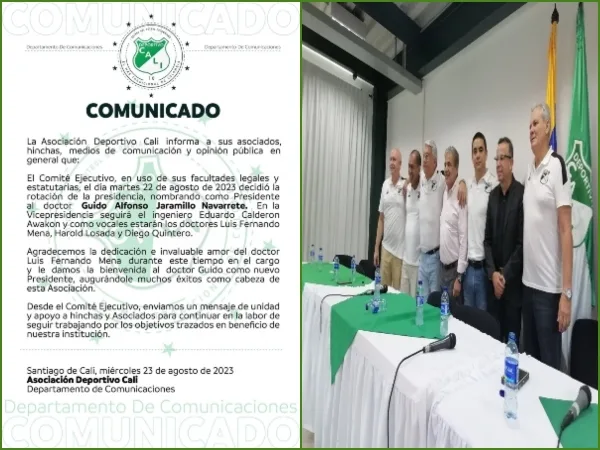 "Listo el reemplazo de Mena": Guido Jaramillo es el nuevo presidente del Deportivo Cali