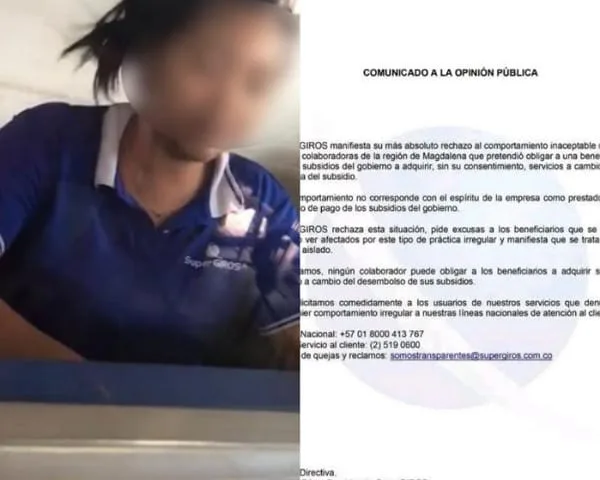 SuperGIROS se pronunció: "Ninguno de los colaboradores puede obilgar a clientes a comprar productos para entregar subsidios"