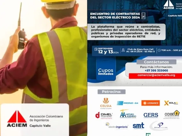 Cali: 1er encuentro de contratistas del sector eléctrico: innovación, proyectos y energías renovables