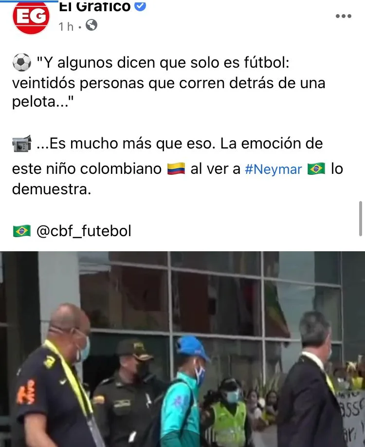 el gesto de Neymar con un niño en Barranquilla