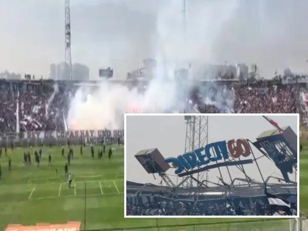 El 'arengazo' que hizo colapsar el techo de la tribuna del Estadio Monumental en Chile, lista de heridos va en aumento